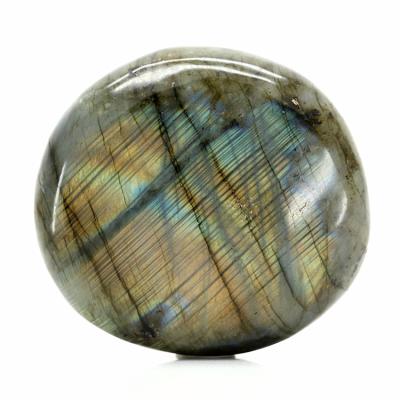 China China wholesale natural healing stone labradorite cabochon stone blue showy palm for sale