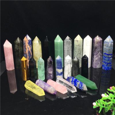 China Wholesale Natural Healing Amethyst Rose Quartz Crystal Wand Point from China for sale