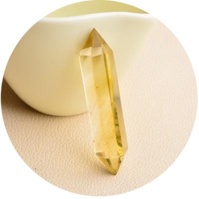 China China wholesale natural healing quartz wand citrine double ended point for sale