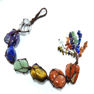 China China Wholesale Chakra Stones Reiki Healing Car Crystal Pendant Hanging Ornament for sale