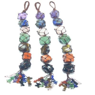 China Custom Car Crystal Charms Hanging China Crystals Stones Piedras Chakras Pendant for sale