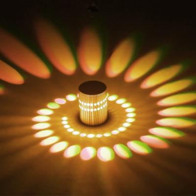 China Modern Fancy Decorative Remote Control Vintage Led Bedroom Hotel RGB 1watt Luxury Indoor Wall Lamp for sale