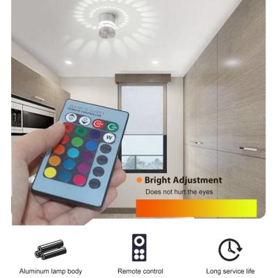 China Modern Modern Style RGB 1w Remote Control Bracket Lighting Hotel Bedside Indoor Nordic Decoration LED Wall Lamp for sale