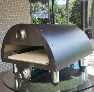 China Easily Assembled Conveyor Gas Toaster Wood Fired Wood Fired Commercial Concrete Gas Pizza Oven for sale