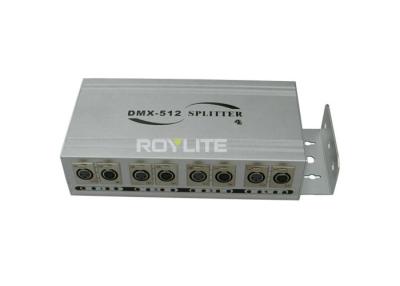 China Intelligent 4 Way DMX Splitter For Stage Lighting 120V - 240V , 50HZ / 60HZ for sale