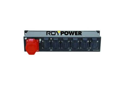 China Three Phase Portable Power Distribution Box 6Pcs 16A 2U For Concert Lighting for sale