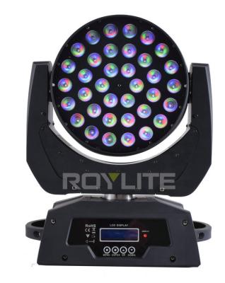 China RGBW Multi Color LED Wash Moving Head , 36 x 10w Beam Angle 30° Show Pro Lights for sale