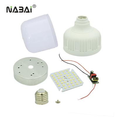 China China Residential High Lumen High Watt 5w 10w 20w 30w 40w 50w PP+PBT+Aluminum T LED Light Bulbs Lighting E27 B22 Spare Parts for sale