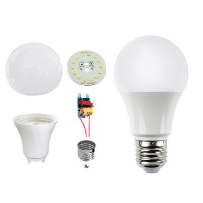 China China Zhongshan supplies residential lighting AC220V 3W 5W 7W 9W 12W LED bulb raw material, led light SKD/CKD for sale