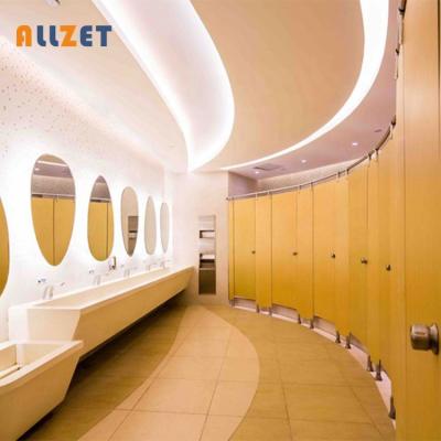 China Kuwait airport fireproof and moisture proof hpl toilet partition for sale