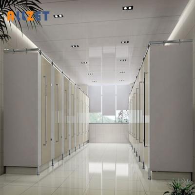 China Allzet 12mm thick board cdf toilet compartment fireproof and moisture proof partition for sale