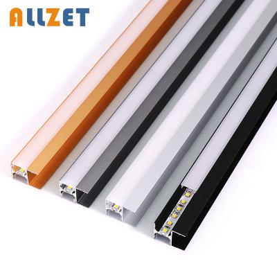 China Decorations LED Aluminum Profile with PC Cover Mounts and Mounting Clips for Decorative LED Strip Cabinet Lights for sale