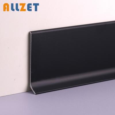 China Allzet Modern Popular Aluminum Alloy Edging Line Board Trim Wall Decorative Metal Flooring Accessories Profile For Wall for sale