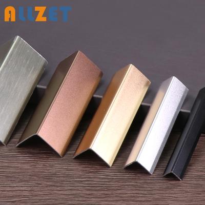 China Modern Aluminum Trim L Tile Edge Trim Profile Gold Aluminum Allzet Wall Accessories for sale