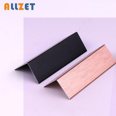 China Allzet Manufacturer Aluminum Alloy Corner Protector Guard Modern L Shaped Tile Edge Trim Profile for sale