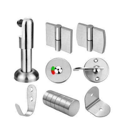 China Allzet Modern Stainless Steel Or Aluminum Compartment Bathroom Parts Partition Toilet Accessories for sale