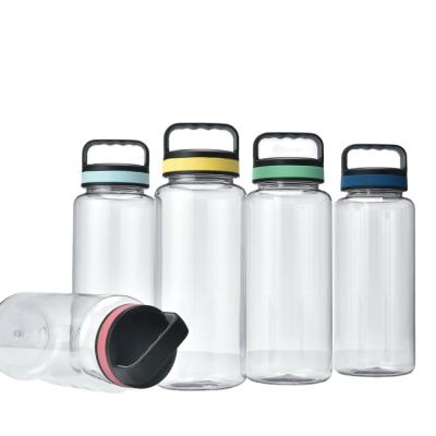 China Cheap Viable Clear Transparent Large Straight Unbreakable Plastic Water Bottle for sale