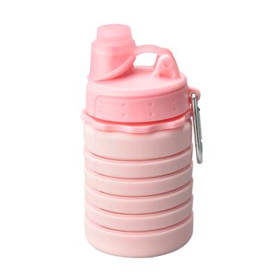 China Viable Factory Low Moq Unbreakable Collapsible Collapsible Silicone Sports Water Bottle for sale