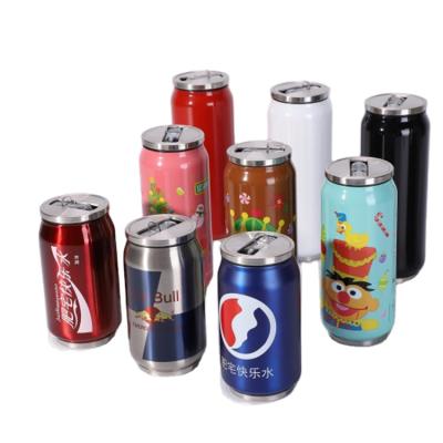 China Disposable White Cola Shaped Star Mugs Stainless Steel Tumbler Vacuum Mug With Straw for sale