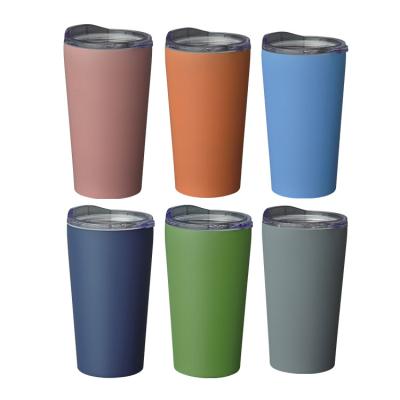 China Factory Custom Modern Disposable Stainless Steel Travel Coffee Vacuum Colorful Mug With Lid for sale