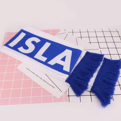 China Custom Hijabs Football Fan Chiffon Basic Silk Scarf And Shawl For Men And Women for sale