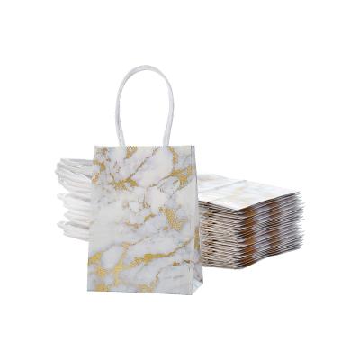 China High Quality Reusable Marble White Shopping Bag Folding Can Be Customized for sale