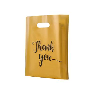 China Folding Good Quality Reusable Environmental Friendly Golden Plastic Shopping Bag for sale