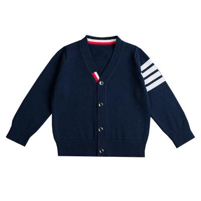 China 2020 Anti-wrinkle kids sweater cardigan 100%cotton knitwear boy's coat for sale