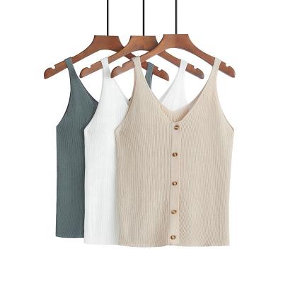 China 2020 viable new wholesale summer knit vest women fashion to knit tank tops for sale