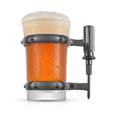 China Custom Viable Top Selling Beer Mugs Beer Mugs Restaurant Beer Glass Mug Beer Mug With Screwdriver Handle for sale