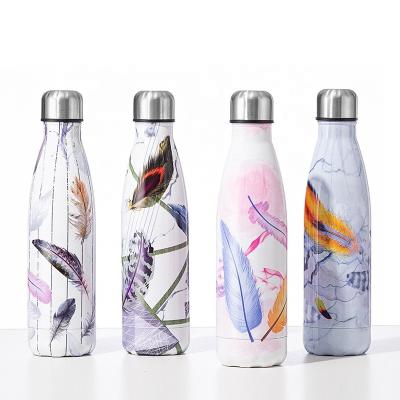 China Customized Viable Logo Bottles For Drinks Double Wall Thermos Vacuum Flask 304 Stainless Steel Thermal for sale