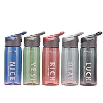 China New Style 70ML Viable Portable Plastic Water Bottle Outdoor Sports Sprinkle Cup Lid Portable Water Plastic Bottle for sale