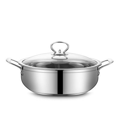 China Sustainable Wholesale Quality 201 Stainless Steel Hotpot for sale