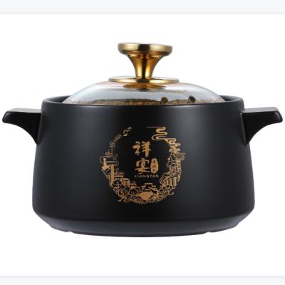 China Sustainable Hot Sale Ceramic Casserole For Household Soup for sale