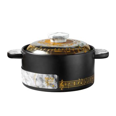 China New Sustainable High Temperature Resistant Ceramic Casserole for sale