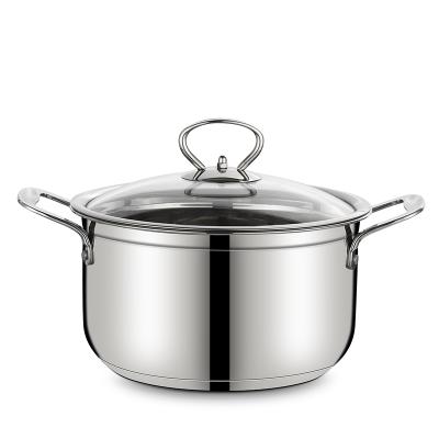 China Factory Direct Viable 201 Stainless Steel Household Kitchen Dish Soup Pot for sale