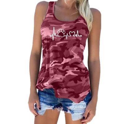 China Wholesale Fashion Women QUICK DRY Camouflage Tank Top Sleeveless T-Shirt New Tops for sale