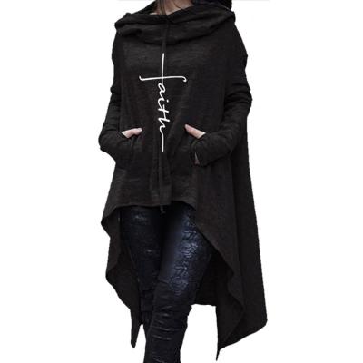 China Long Sleeve Sweater Jumper Tops Plus Size S-5XL Women's Anti-pilling Hoodie Ladies Casual Hooded Dress Ladies for sale