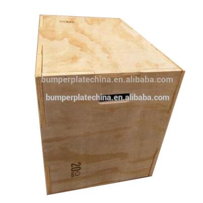 China Gym Use Exercise Equipment Gym Product Fitness Wooden Plyobox For Training for sale