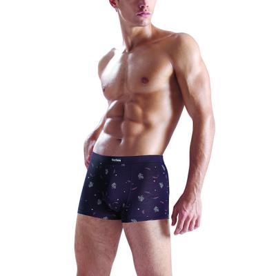 China Antibacterial Custom Breathable Male Panties Shorts Style Print Mens Mens Boxer Briefs Underwear for sale