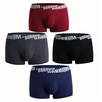 China New Fashion Men's Antibacterial Bamboo Cotton Underwear Briefs Custom Men's Boxer Brief Boxers Shorts for sale