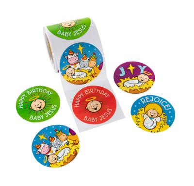 China Cartoon Sticker Customize Reward Sticker Circle Dot Reward Custom Sticker Self-Adhesive Round Labels for sale