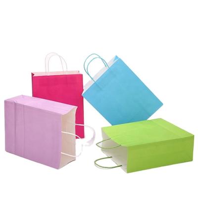 China Recyclable Custom Kraft Paper Bag With Handles , Biodegradable Paper Bag For Free Sample for sale