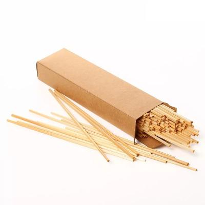 China 2022 Factory Wholesale 20cm Disposable Eco-Friendly Natural Wheat Straw Disposable Drinking Straw for sale