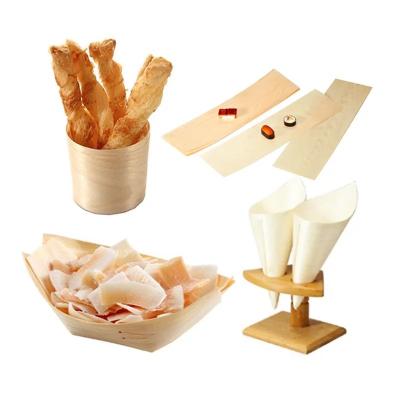 China Sustainable Wholesale Natural Disposable Food Grade Pine Sushi Japanese Wooden Boat for sale