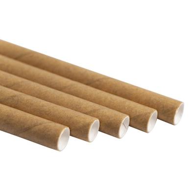 China Nice Eco-Friendly Kraft Paper Packing Drinking Paper Straws Custom Logo Drinking Straws Kraft Paper Straws for sale