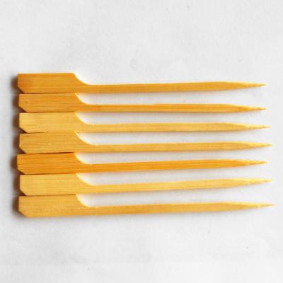 China Heat Resistance Custom Logo Printed BBQ Skewer Bamboo Teppo Sticks For Party for sale