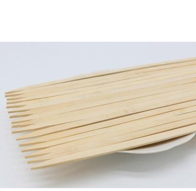 China Thermal Resistance 2019 Wholesale Grill Bamboo Flat Craft Sticks Flat Skewer For BBQ for sale