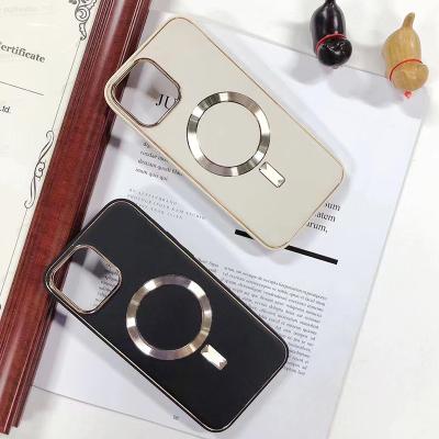 China New Shockproof Genuine Leather Shockproof PC TPU Bumper Protector For i 12 Pro Max Cover Phone Case For iPhone 14 for sale