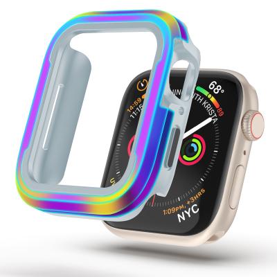 China Manufacturer TPU Shockproof Aluminum Shockproof Protective Hard Watch Case For Apple Watch Cover Case Apple Watch Series Luxury Se for sale